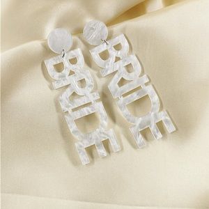 “Bride” Drop earrings